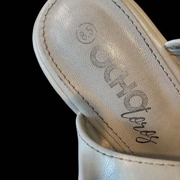 Dolls Kill Ocho Off White 5" Platform Ankle Strap Sandals Women Size 8.5 S1 - Picture 8 of 8